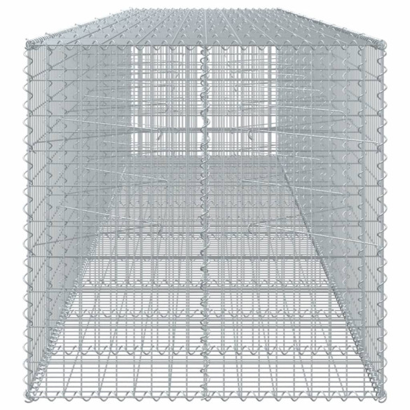 Coș Gabion cu Capac - Fier Galvanizat - 550x100x100 cm
