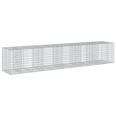 Coș Gabion cu Capac - Fier Galvanizat - 550x100x100 cm