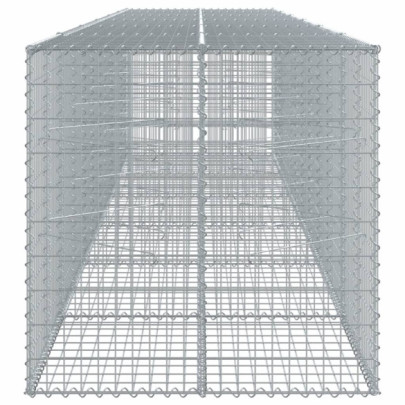 Coș Gabion 600x100x100 cm - Fier Galvanizat | Livrare Gratuită