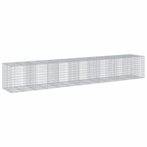 Coș Gabion cu Capac 650x100x100 cm - Fier Galvanizat Rezistent 2