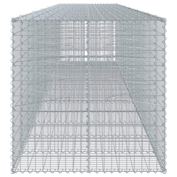 Coș Gabion cu Capac 650x100x100 cm - Fier Galvanizat Rezistent