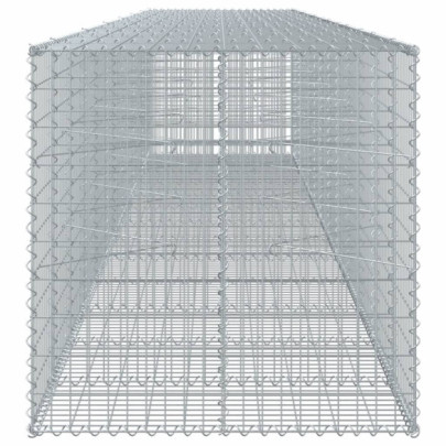 Coș Gabion cu Capac 650x100x100 cm - Fier Galvanizat Rezistent