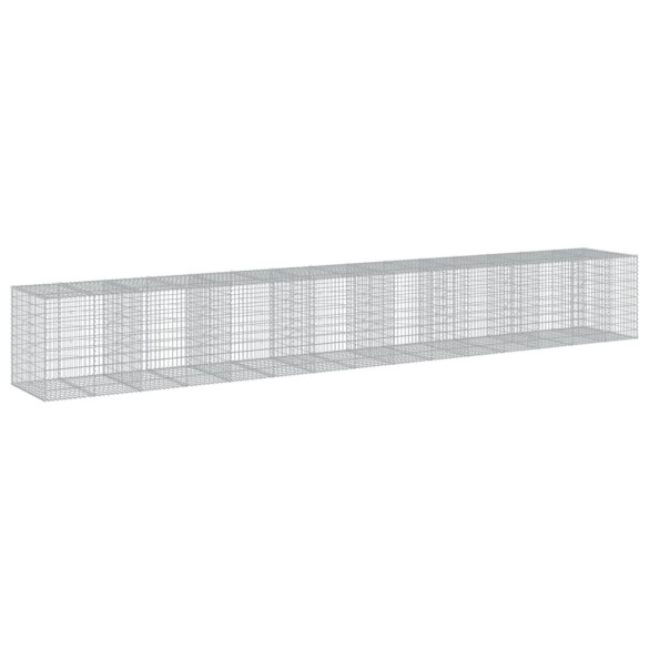 Coș Gabion cu Capac - Fier Galvanizat - 750x100x100 cm