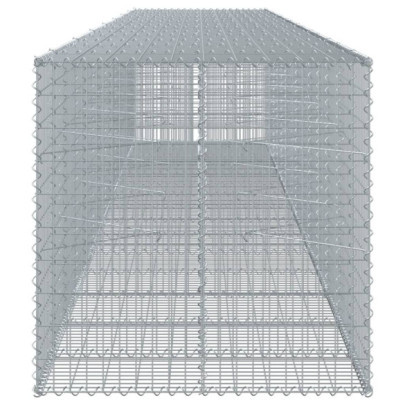 Coș Gabion cu Capac - Fier Galvanizat - 750x100x100 cm
