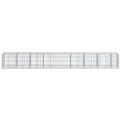 Coș Gabion cu Capac - Fier Galvanizat - Livrare Gratuită