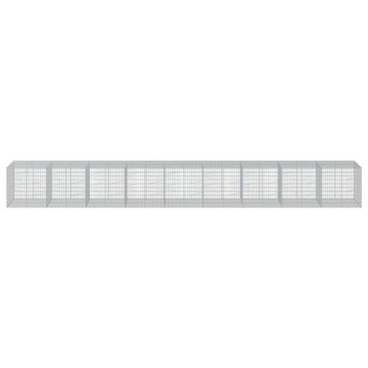 Coș Gabion 900x100x100 cm - Fier Galvanizat | Livrare Gratuită