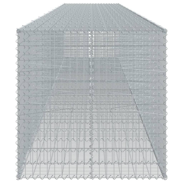 Coș Gabion cu Capac - Fier Galvanizat - 1050x100x100 cm