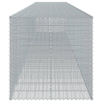 Coș Gabion cu Capac - Fier Galvanizat - 1050x100x100 cm