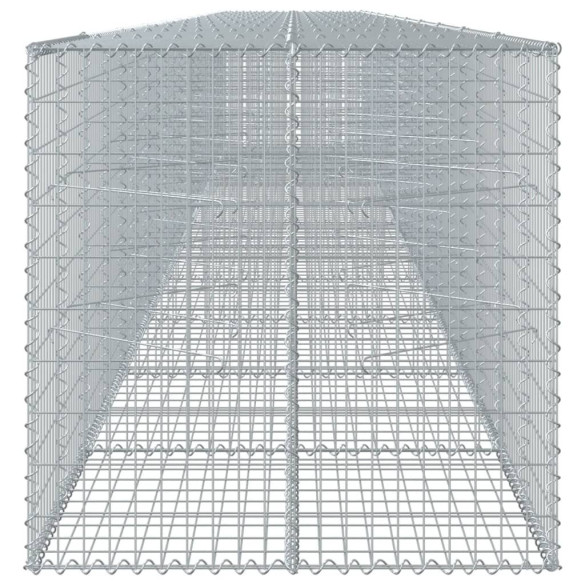 Coș Gabion cu Capac - Fier Galvanizat - 110x100x100 cm