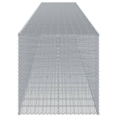 Coș Gabion cu Capac - Fier Galvanizat - Livrare Gratuită