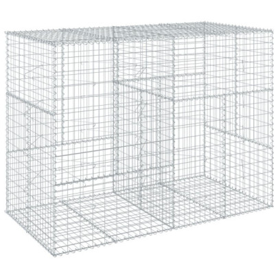 Coș Gabion cu Capac - Fier Galvanizat 200x100x150 cm