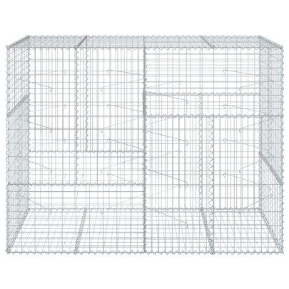Coș Gabion cu Capac - Fier Galvanizat 200x100x150 cm