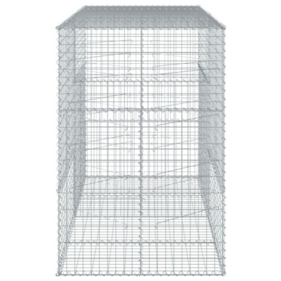 Coș Gabion cu Capac - Fier Galvanizat 200x100x150 cm