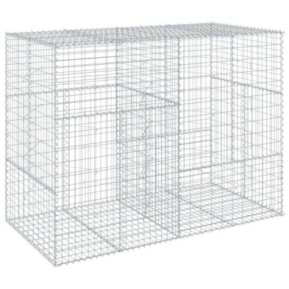 Coș Gabion cu Capac - Fier Galvanizat 200x100x150 cm