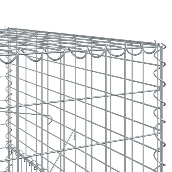 Coș Gabion cu Capac - Fier Galvanizat 200x100x150 cm