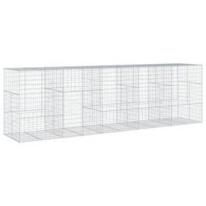 Coș Gabion cu Capac 500x100x150 cm - Fier Galvanizat Rezistent 2