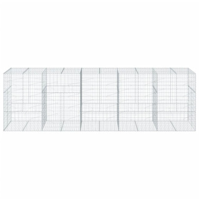 Coș Gabion cu Capac 500x100x150 cm - Fier Galvanizat Rezistent