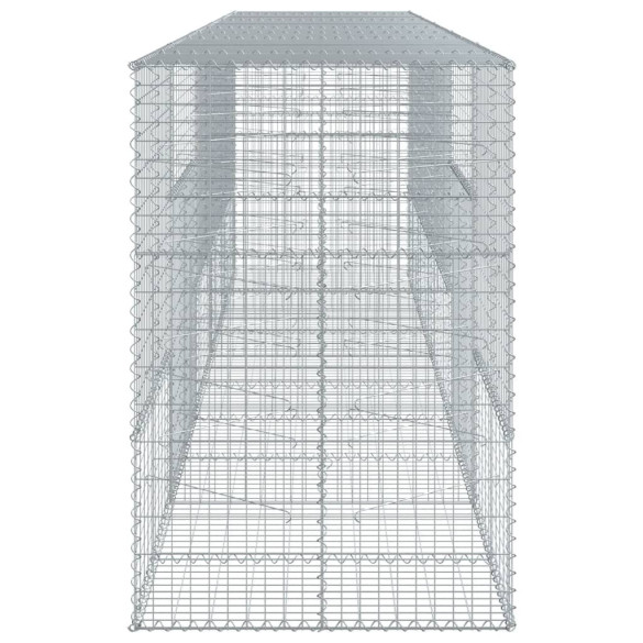 Coș Gabion cu Capac 500x100x150 cm - Fier Galvanizat Rezistent