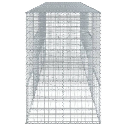 Coș Gabion cu Capac 500x100x150 cm - Fier Galvanizat Rezistent