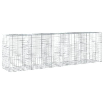 Coș Gabion cu Capac 500x100x150 cm - Fier Galvanizat Rezistent