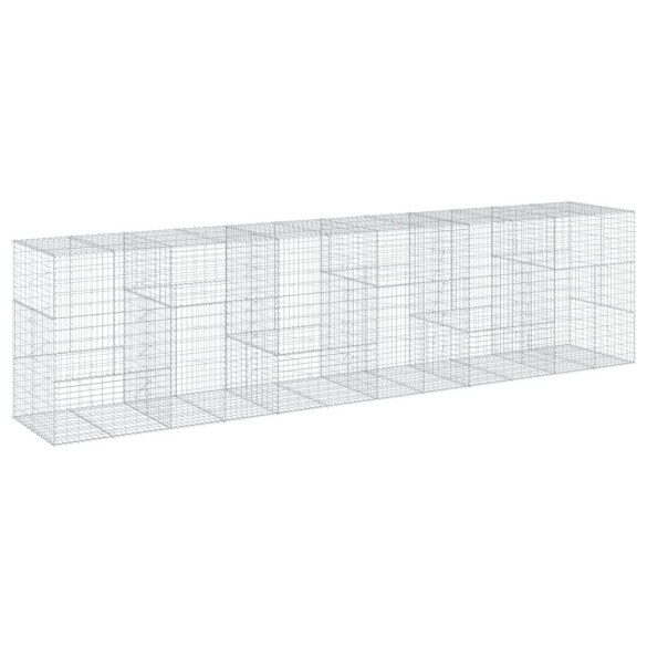 Coș Gabion cu Capac - Fier Galvanizat - 600x100x150 cm