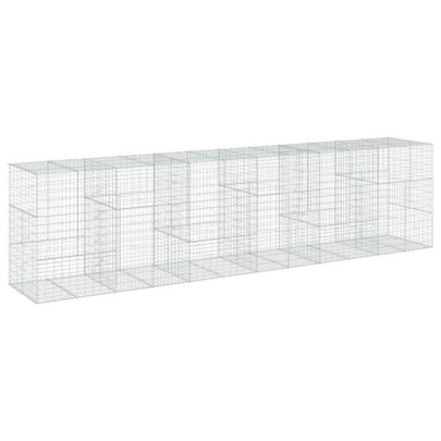 Coș Gabion cu Capac - Fier Galvanizat - 600x100x150 cm