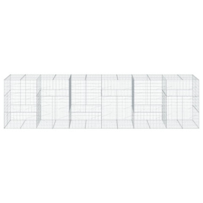 Coș Gabion cu Capac - Fier Galvanizat - 600x100x150 cm