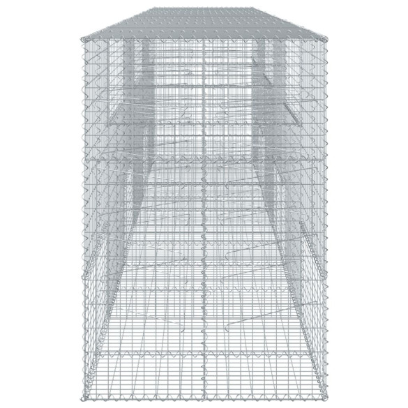 Coș Gabion cu Capac - Fier Galvanizat - 600x100x150 cm
