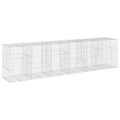 Coș Gabion cu Capac - Fier Galvanizat - 600x100x150 cm