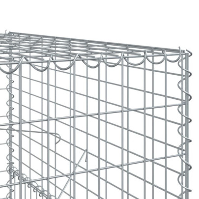 Coș Gabion cu Capac - Fier Galvanizat - 600x100x150 cm