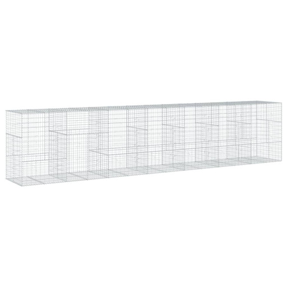 Coș Gabion cu Capac - Fier Galvanizat - 700x100x150 cm