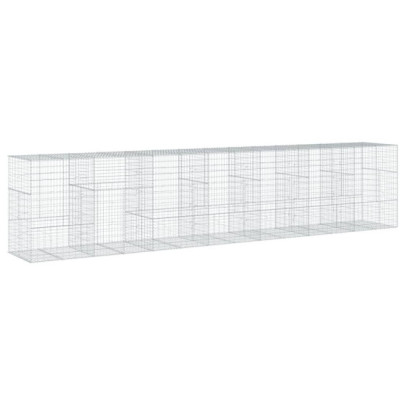 Coș Gabion cu Capac - Fier Galvanizat - 700x100x150 cm