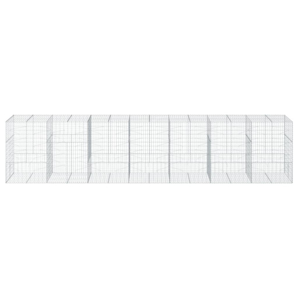 Coș Gabion cu Capac - Fier Galvanizat - 700x100x150 cm