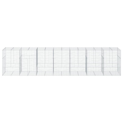 Coș Gabion cu Capac - Fier Galvanizat - 700x100x150 cm