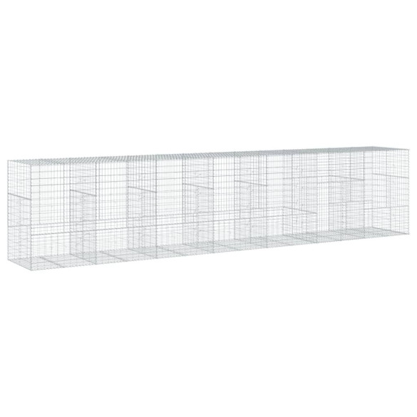 Coș Gabion cu Capac - Fier Galvanizat - 700x100x150 cm