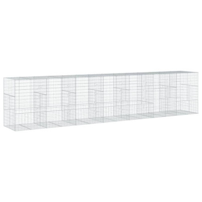 Coș Gabion cu Capac - Fier Galvanizat - 700x100x150 cm