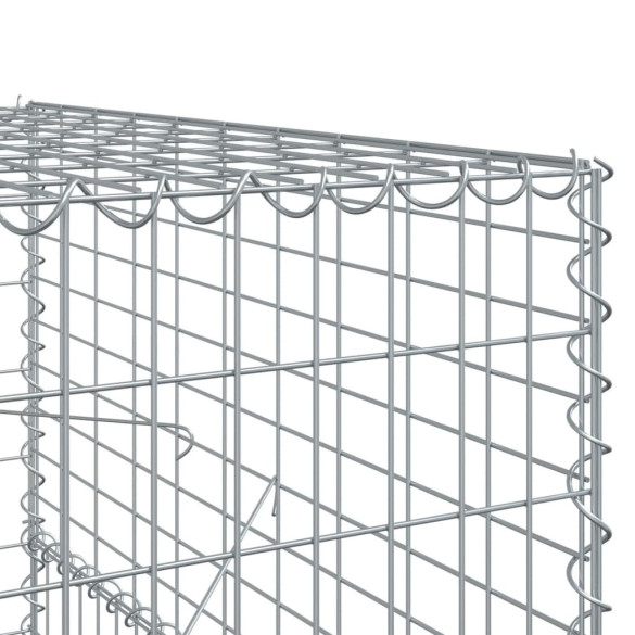 Coș Gabion cu Capac - Fier Galvanizat - 700x100x150 cm