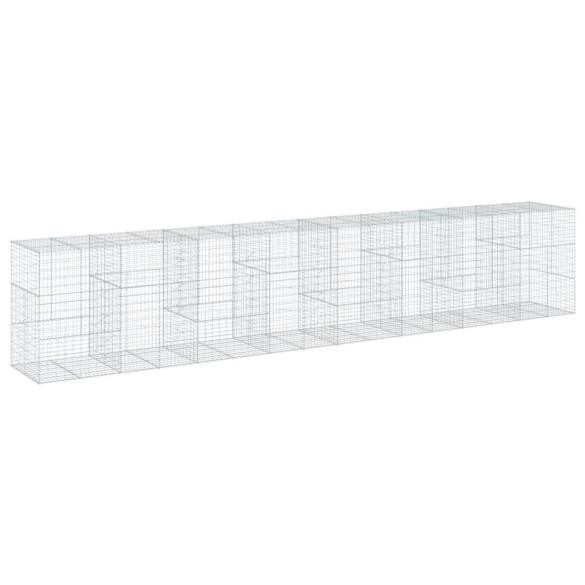 Coș Gabion cu Capac - Fier Galvanizat - 800x100x150 cm