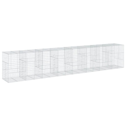 Coș Gabion cu Capac - Fier Galvanizat - 800x100x150 cm
