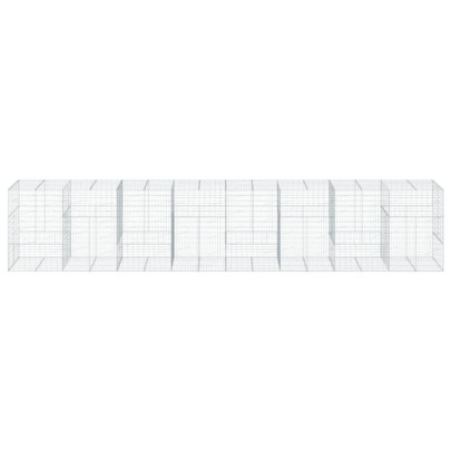 Coș Gabion cu Capac - Fier Galvanizat - 800x100x150 cm