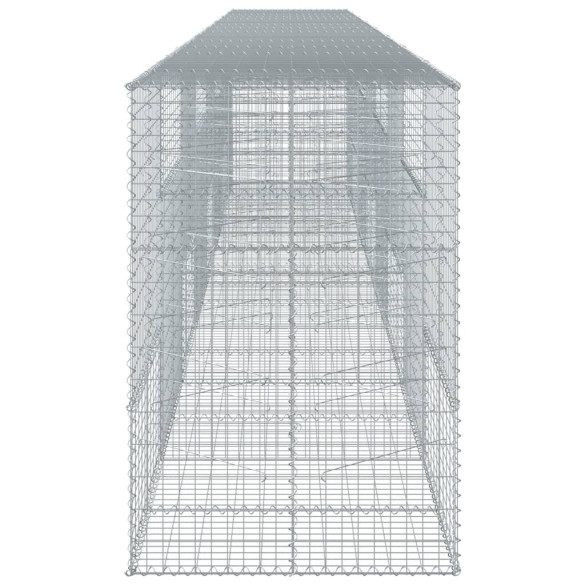 Coș Gabion cu Capac - Fier Galvanizat - 800x100x150 cm