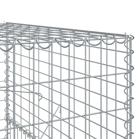 Coș Gabion cu Capac - Fier Galvanizat - 800x100x150 cm
