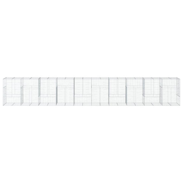 Coș Gabion cu Capac - Fier Galvanizat - Livrare Gratuită