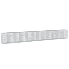 Coș Gabion cu Capac - Fier Galvanizat - 120x100x150 cm 2