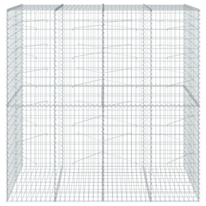 Coș Gabion cu Capac 200x100x200 cm - Fier Galvanizat Rezistent