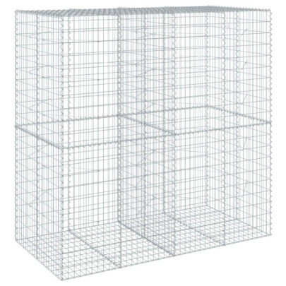Coș Gabion cu Capac 200x100x200 cm - Fier Galvanizat Rezistent
