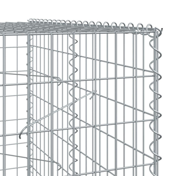 Coș Gabion cu Capac 200x100x200 cm - Fier Galvanizat Rezistent