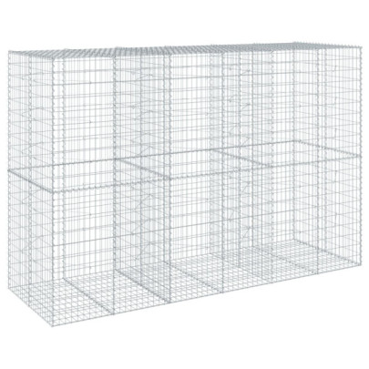 Coș Gabion cu Capac - Fier Galvanizat - 300x100x200 cm