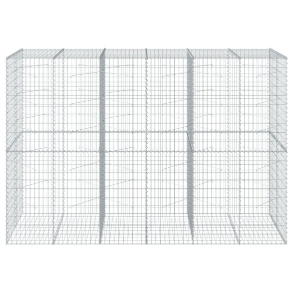 Coș Gabion cu Capac - Fier Galvanizat - 300x100x200 cm