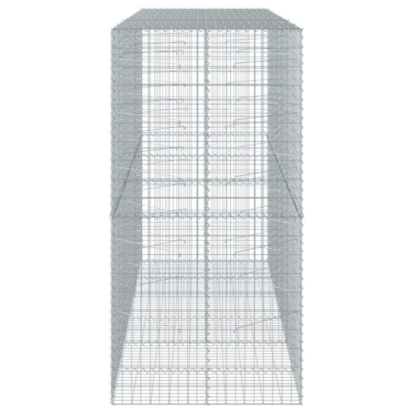 Coș Gabion cu Capac - Fier Galvanizat - 300x100x200 cm